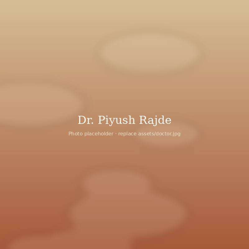 Portrait of Dr. Piyush Rajde, Ayurvedic physician at Navtej Ayurved